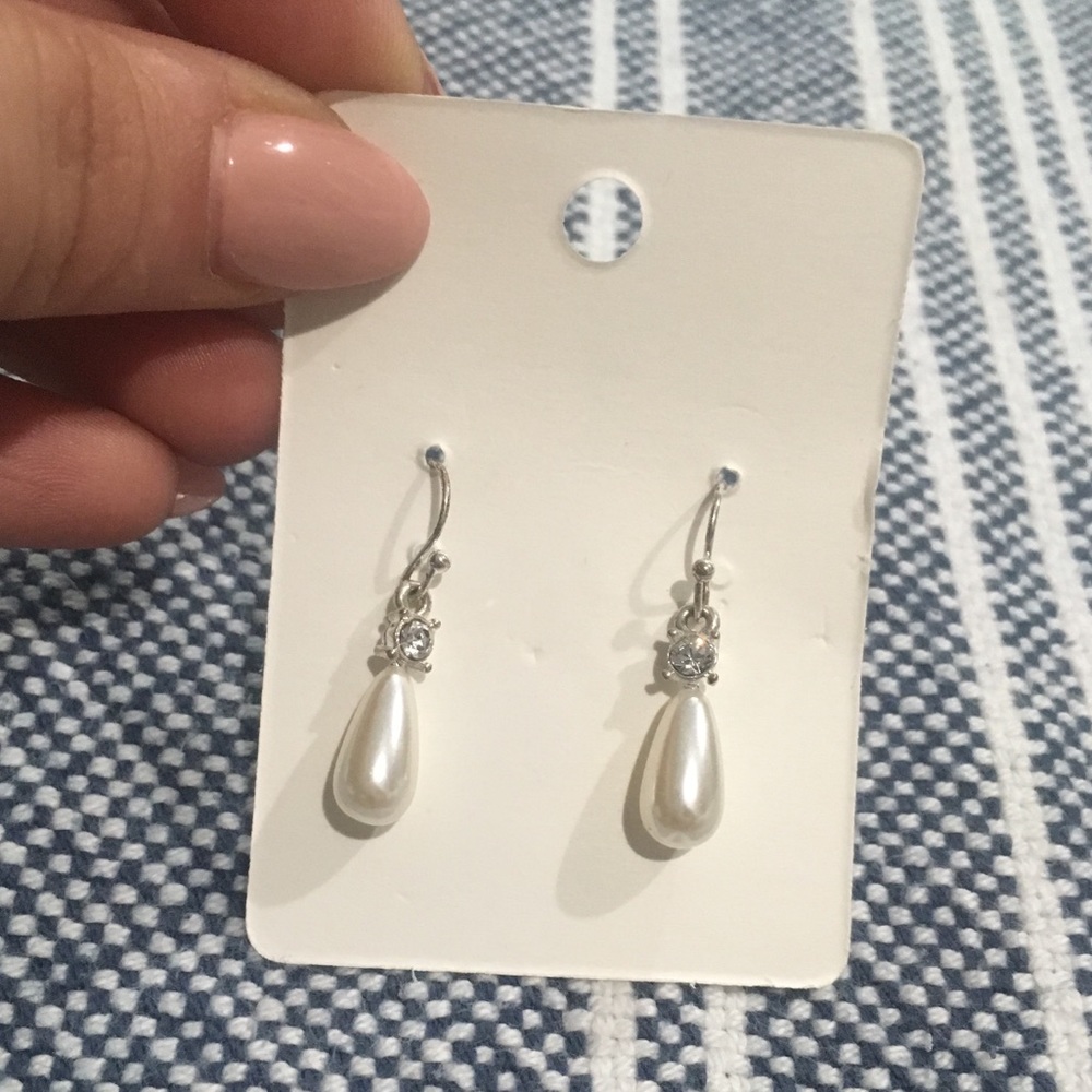 Pear and Jewel Drop Earrings